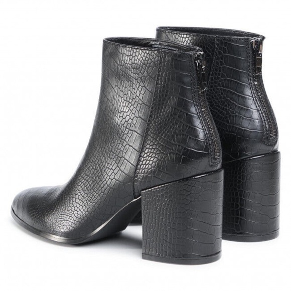Shoes - Black Crocodile Booties - Bundle and Save!